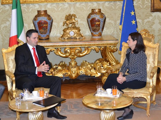 Predsjedavajući Predstavničkog doma dr. Denis Bećirović razgovarao s predsjednicom Predstavničkog doma Parlamenta Republike Italije